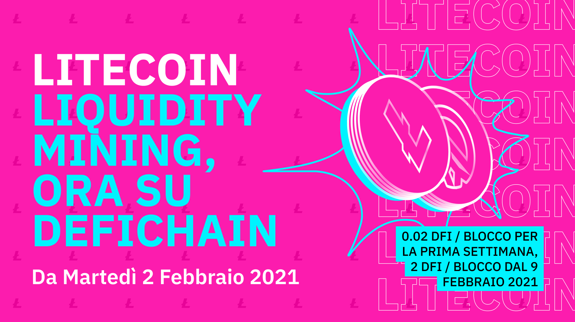 🇮🇹Litecoin Liquidity Mining su DeFiChain! 👨🌾